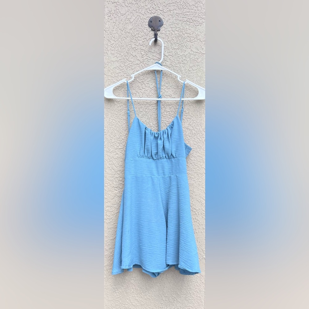 Libbie Day Romper in Blue